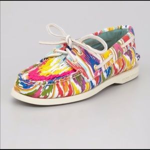 Sperry Top Sider Colorful Beaded Ikat Shoe Size 8